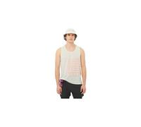 Salomon - Débardeur ultraléger - Sense Aero Singlet GFX M Icicle/Neon Flame pour Homme - Taille S - Beige Beige S