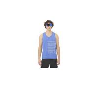 Debardeur salomon sense aero graphic bleu blanc homme