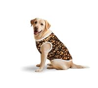 Débardeur sans manches avec imprimé grains de café torréfié et amusant pour animaux de compagnie - Taille M et L