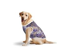 Débardeur sans manches avec imprimé marbré et imprimé violet pour animaux de compagnie