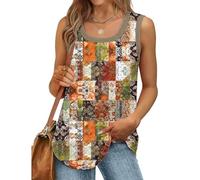 Débardeur sans manches pour femme - Débardeur d'été sexy en coton - Coupe ample - T-shirt de sport - Couleur unie - Haut basique - Mode d'été (disponible en grande taille), #08 Multicolore, L