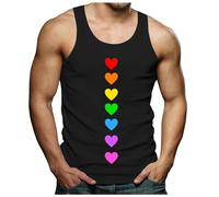 Débardeur sans manches pour homme avec inscription « Say Gay Rainbow Graphic LGBT Pride Month Be You Love Wins », Noir , M