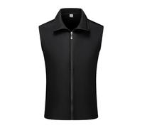 Débardeur sans manches pour homme - T-shirt décontracté - Couleur unie - Avec capuche - Lacets - Poches droites - Pince à billets (noir, XXL)