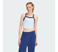 Débardeur Seasonal Essentials Colorpop avec graphisme brodé Crystal Sky / White 2XL