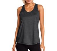 DéBardeur Sport Femme Grande Taille Tee Shirt Ete sans Manches Haut Dos Nageur Confortable Respirant Tunique Couleur Unie Décontractés De Fitness Gym L'extérieur Le Quotidien De Base Top