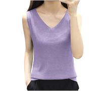 Débardeur Sport Femme Grande Taille Tee Shirt Femmes Couleur Unie T-Shirt sans Manches Col Rond Femmes Peut être Porté à l'extérieur de la Maison Hauts Ample Mode Tops Tunique Casual Loose