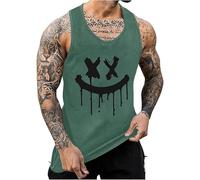 Debardeur Sport Homme Grande Taille- T Shirt sans Manche Homme Imprimé Ample Chic Décontractée Tank Tops été Classique Base Doux Haut pour La Course à Pied Sports Musculation Fitness Streetwear