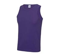 Débardeur sport uni Just Cool - Homme (S) (Pourpre)