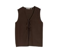 Débardeur structuré nœuds femme Tom Tailor Denim Marron XS