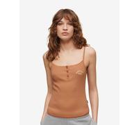 Débardeur Superdry Essential Button marron pour femme - XXS-XS