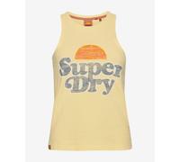 Débardeur Superdry Vintage Cooper Classic jaune bleu femme - XXS
