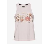 Débardeur Superdry Vintage Narrative rose orange femme - XXS