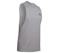 Débardeur Tank Top Under Armour Left Chest Cut-Off - Steel Light Heather/Black XXL