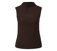 Débardeur texturé à col montant léger femme COMMA Marron 44