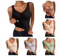 Débardeur Thermique pour Femme Débardeur Thermique pour Femme Maillot de Corps Polaire sans Manches Camisole Doublure Chaude sous-vêtements Couche de Base Hauts Sous Vetement Thermique Femme Mode