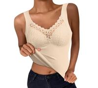 Débardeur Thermique pour Femme Débardeur Thermique pour Femme Maillot de Corps Polaire sans Manches Camisole Doublure Chaude sous-vêtements Couche de Base Hauts Sous Vetement Thermique Femme Mode