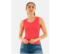 Débardeur - Tommy Jeans - Essential Rib - Rouge - Ajusté - Col arrondi XS