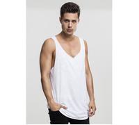 Urban Classics Long Shaped Open Edge Loose Tank Débardeur de Sport, Blanc (White 220), L Homme