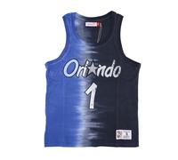 Debardeur NBA Vertical Tie Dye pour hommes Hardwood Classics No 32 Shaquille O'neal Orlmag ORIGINAL TEAM COLORS S