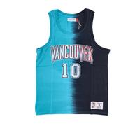 Debardeur vertical tie-dye NBA pour hommes Hardwood Classics No 10 Mike Bibby Vangri ORIGINAL TEAM COLORS M