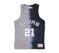 Debardeur vertical tie-dye NBA pour hommes Hardwood Classics No 21 Tim Duncan Saaspu ORIGINAL TEAM COLORS S
