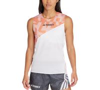 adidas Terrex - Women's Terrex TRK Pro Tank - T-shirt de running - M - white / semi impact orange