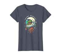 Débardeurs de la colonie T-Shirt, Femme, Bleu Chiné, XL