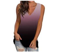 Débardeurs décontractés pour femmes, chemisier, tunique, gilet 2024, gilet européen et américain, couleur unie, col en V, sans manches, haut pour soutien-gorge 30, marron, XL