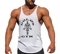 Débardeurs Fitness Et Musculation Workout Tank Top Homme Sport Respirant sans Manches Gym T Shirt Maillot de Corps Tank Top Fitness,Blanc,XL