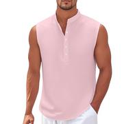 Débardeurs Homme Basic Tank Top T Shirt Couleur Unie, Imprimé, Absorbant La Sueur Sportif Tank Top Musculation Tee Shirt pour Le Fitness, la Gym, l'entraînement Débardeur Gainant pour Hommes