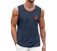 Débardeurs Homme Musculation Col Rond Tshirt D'été sans Manches Sportswear, Amazon Mon Compte - Travail Golf Slim Fit T Shirt Coton Pas Cher Chemisier Top(Marine,XXL)
