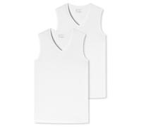 Débardeurs Homme - SCHIESSER - uni - Col V - Manches courtes S