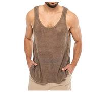 Débardeurs Homme Tee Shirt Gilets sans Manche Mariage Débardeur Homme Debardeur Gainant Tee Shirt Blanc Coton Vêtements De Sport pour Thee Shirts Base Layers Et Compression (3XL,A02)