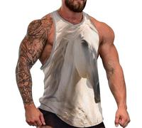 Débardeurs Horse Reed Field pour Hommes, Chemises sans Manches d'été, Gilets de Musculation pour l'entraînement en Salle de Sport