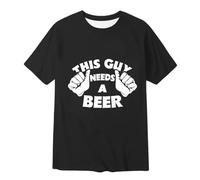 Débardeurs Musclés Homme Noir Oktoberfest Chemise Homme Mode Été Col Rond Manches Courtes Hauts Respirant Vêtements Confortables "This Guy Needs A Summer Tank Top, Noir , XL