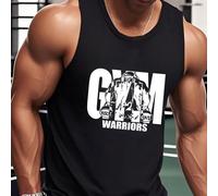 Débardeurs sans manches pour hommes de guerriers de gym. Puissance musculaire : débardeurs avec motifs de guerriers de gym. Style d'entraînement. Gym. Guerriers. Débardeurs sans manches pour hommes. D