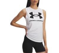 Under Armour Live Sportstyle Graphic Sleeveless T-shirt Blanc XS Femme