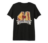 Débat Amusant sur Sandwich Choose A Side Diagonal Straight Cut T-Shirt Haut de Gamme