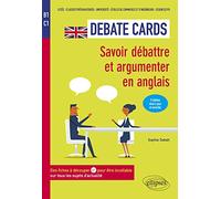 Debate cards B1-C1: Savoir débattre et argumenter en anglais