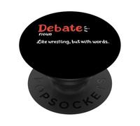 Debater Public Speaking Debate Team Définition du débat drôle PopSockets PopGrip Adhésif