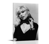 Debbie Harry Black and White Toile Poster Décoration Salon Art Mural Chambre Peinture Impression Murale Peinture Art Moderne Maison Garçon Chambre Impression Peinture Fille Vacances Murale 30,5 x 45,7