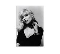 Debbie Harry Black and White Toile Poster Décoration Salon Art Mural Chambre Peinture Impression Murale Peinture Art Moderne Maison Garçon Chambre Impression Peinture Fille Vacances Murale 100 x 30 cm