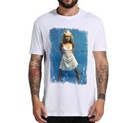 Debbie Harry Blondie Singer Rock Pop Disco Music Mens T-T-Shirts à Manches Courtes White L(Medium)