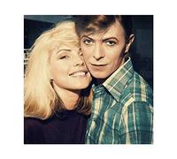 Debbie Harry et David Bowie 1970 1 poster sur toile Décoration murale pour salon, chambre à coucher, 30 x 30 cm Sans cadre :