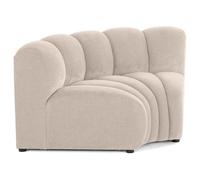 Debbie - module d'angle réversible en tissu texturé - Beige Beige