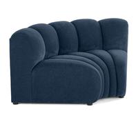 Debbie - module d'angle réversible en tissu texturé - Bleu Bleu