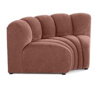 Debbie - module d'angle réversible en tissu texturé - Rose