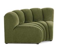 Lisa Design - Debbie - Module d'angle réversible en Tissu texturé, Vert