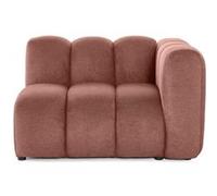 Debbie - module d'assise droit en tissu texturé - Rose Rose