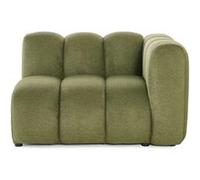 Debbie - module d'assise droit en tissu texturé - Vert Vert